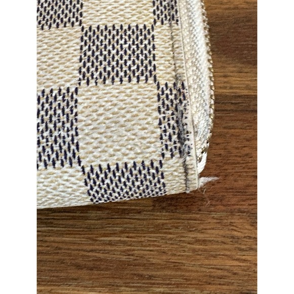 LOUIS VUITTON Damier Azur Zippy Wallet Long Wallet LV Auth VERY PRE-LOVED READ - Picture 6 of 16